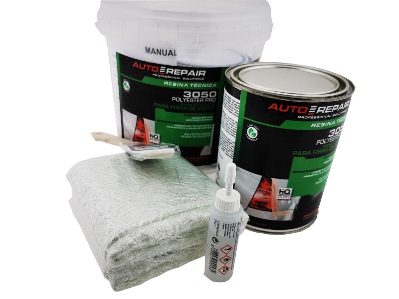 Kit reparacion fibra de vidrio - Pintura para coches