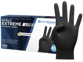 AutoRepair 3912 - Guante de nitrilo extreme lite negro  5 Gr. Talla "XL"