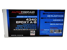 AutoRepair 4340 - Adhesivo epoxi para plásticos  A+B 2 x 220 ml.