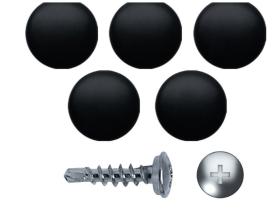 AutoRepair 8107 - Tapón de matrícula Negro 500 uds.