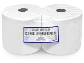 AutoRepair 1223 - Pack 2 bobinas de papel blanco industrial 3000grs
