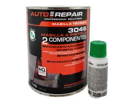 AutoRepair 3046 - Masilla A Pistola + Catalizador 1 Kg