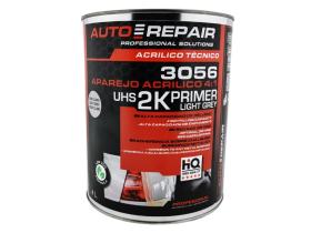 AutoRepair 3056 - Aparejo acrílico 2K  UHS (4:1) Color "Gris Claro" 4 Litros.