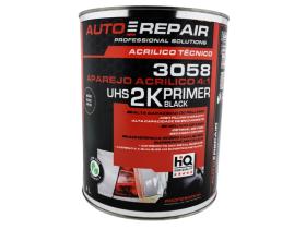 AutoRepair 3058 - Aparejo acrílico 2K  UHS (4:1) Color "Negro" 4 Litros.