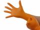 AutoRepair 3921 - Guante de nitrilo naranja diamantado talla "L". 50 u