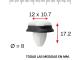 AutoRepair 1027 - Moldura lateral exterior Tira de protección. 50 Uds.