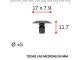 AutoRepair 1055 - Clip de goma para sello de puerta y burlerte. 50 unds.