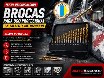 Nueva incorporación: Brocas para uso profesional en taller y automoción